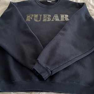 Fubar Heavy Sweatshirt Size 2 XL Navy Blue 

No Stains or Flaws